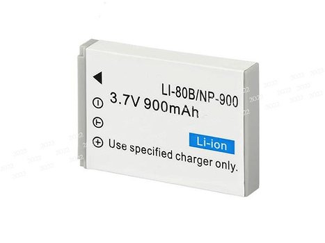 New battery 900mAh 3.7V for OLYMPUS LI-80B/NP-900 - 0