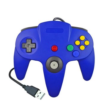 Nieuwe controller voor Nintendo 64 met lange kabel en in verschillende kleuren - 1