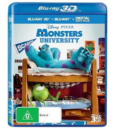 Monsters University (Blu-Ray 3D + Blu-Ray + Digital Copy) Nieuw/Gesealed Walt Disney/Pixar