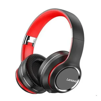nieuwe Lenovo HD200 koptelefoon met noice canceling & Bluetooth in het zwart of rood - 0