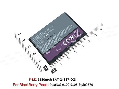 Replace High Quality Battery BLACKBERRY 3.7V 1150mAh/4.3WH - 0