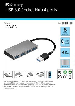 USB 3.0 Pocket Hub 4 ports - 3