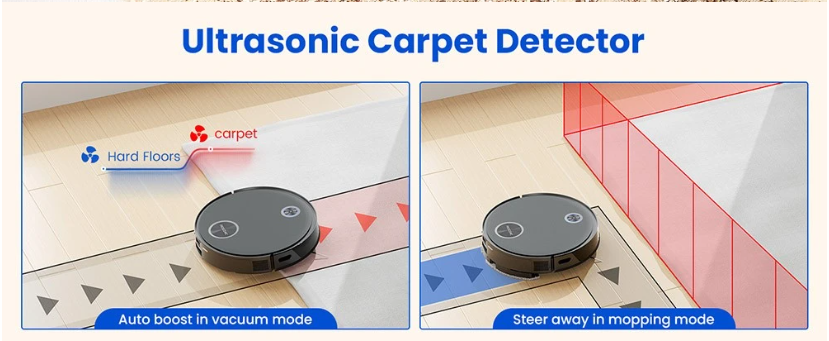 Proscenic V10 Robot Vacuum Cleaner 3 In 1 Vacuuming Sweeping - 3