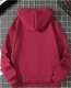 Rode Sweater met print en capuchon - 1 - Thumbnail