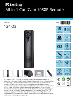 All-in-1 ConfCam 1080P Remote videoconferentie webcams - 6