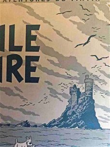 Tintin - Plaque d'impression - Couverture de "l’île noire"