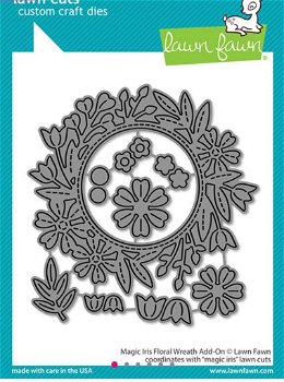 Lawn Fawn magic iris add-on floral wreath - 0