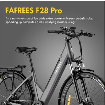 FAFREES F28 Pro 27.5'' Step-through City E-Bike 25Km/h 250W - 2