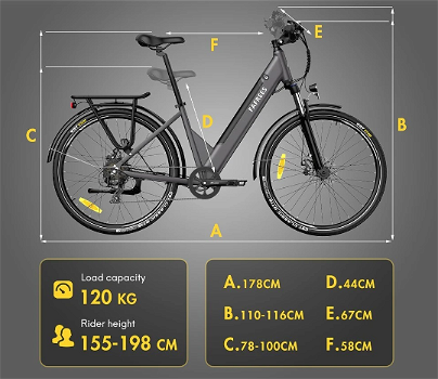 FAFREES F28 Pro 27.5'' Step-through City E-Bike 25Km/h 250W - 5