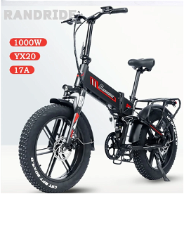 RANDRIDE YX20 Electric Bike 1000W Motor 45km/h Ma - 7