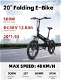 RANDRIDE YA20 Electric Bike 500W Motor 40km/h Max Speed 48V - 1 - Thumbnail