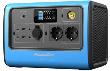 BLUETTI EB55 Portable Power Station 700W/537Wh Solar Generator - Blue - 0