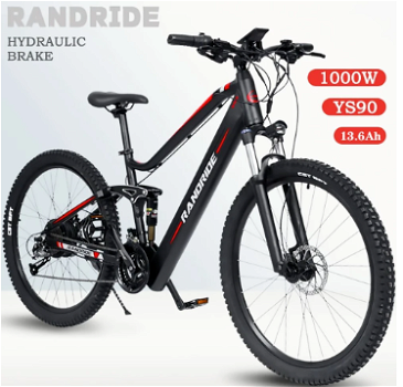 RANDRIDE YS90 Electric Bike 1000W Motor 45km/h Max - 5