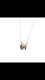 14 karaat witgoud ketting met 1 karaat diamant hanger - 1 - Thumbnail