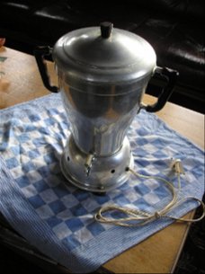 Koffieperculator, voor de heerlijkste koffie - oud - i.p.st. -37,50