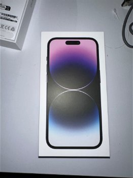 Iphone 14 Pro 128 gb zilver en paars nieuw - 1