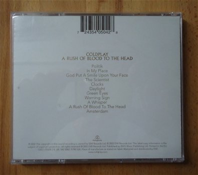 De originele CD A Rush Of Blood To The Head van Coldplay. - 5