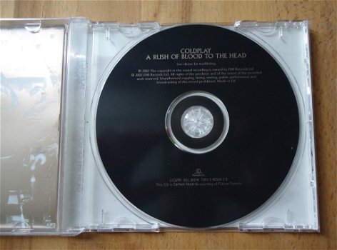 De originele CD A Rush Of Blood To The Head van Coldplay. - 6