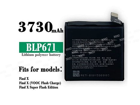 New Battery Smartphone Batteries OPPO 3.85V 3730mAh/14.36WH - 0