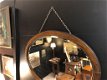 Grote Antieke Ovale Spiegel. - 2 - Thumbnail