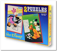Walt Disney Puzzel (no. 1166) - Jumbo - 2x 35 Stukjes