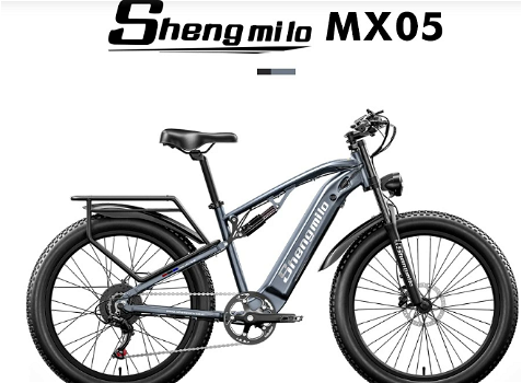 Shengmilo MX05 26 Inch Fat Tire Mountain E-Bike 500W - 4