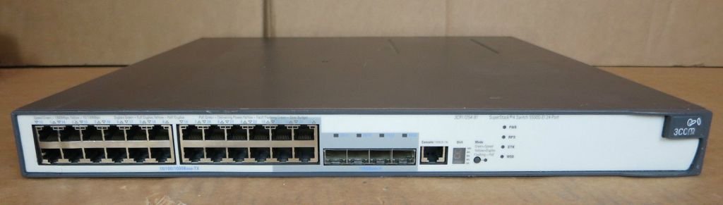 3Com SuperStack 4 5500G-EI 24-Port Gigabit Switch PoE - 0