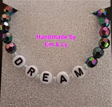 Nieuw handmade kralenarmbandje DREAM