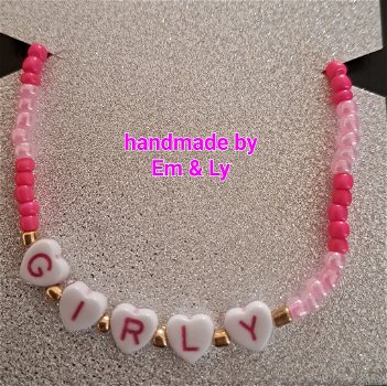 Nieuw handmade kralenarmbandje GIRLY - 0