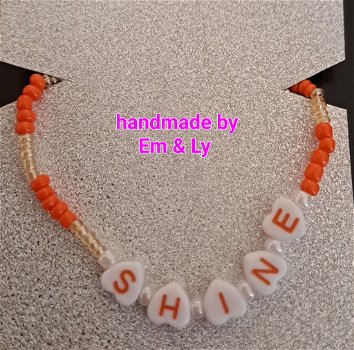 Nieuw handmade kralenarmbandje SHINE - 0