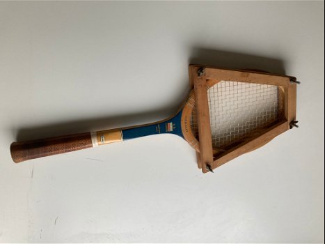 Antiek SLAZENGER tennis racket Ken Rosewall USA Collectable - 0
