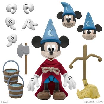 Super7 Disney Ultimates Action Figure Mickey Mouse Sorcerer's Apprentice - 0