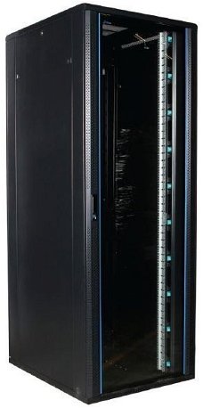 47U serverkast met glazen deur 800x1000x2200mm (BxDxH)