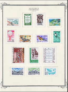 Album voor alle postzegels van Frans Andorra van 1931-1994, 47 pagina's - 2