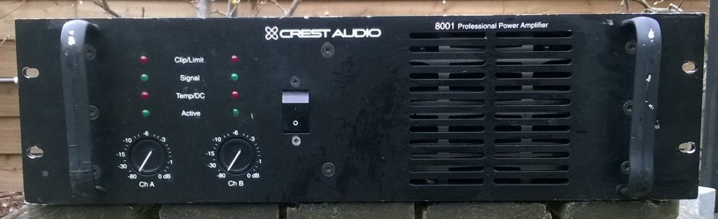 Versterker 2x 1400 Watt, Crest-8001 - 0