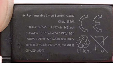 Buy APPLE A2516 APPLE 3.85V 345mAh/1.327WH Battery - 0