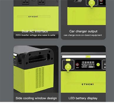 CTECHi GT1500 1500W Portable Power Station - 4