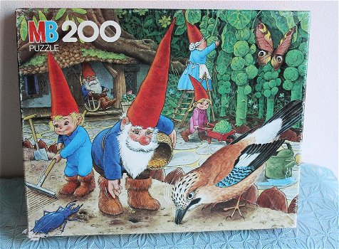 David de Kabouter MB puzzel - 200 stukjes - 0