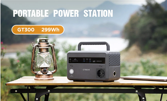 CTECHi GT300 300W Portable Power Station, 299Wh - 0