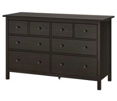 Hemnes Ikea ladekast zwart