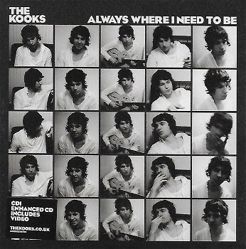 The Kooks – Always Where I Need To Be (2 Track CDSingle) Nieuw - 0