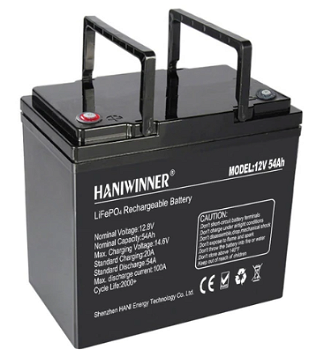 HANIWINNER HD009-07 12.8V 54Ah LiFePO4 Lithium Battery - 0