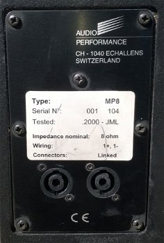 Luidspreker Audio Performance MP-8 - 7