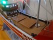 Mooie zeldzame RC Brixham trawler. Red Rose DM-89 1:50 80cm - 2 - Thumbnail