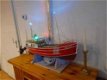 Mooie zeldzame RC Brixham trawler. Red Rose DM-89 1:50 80cm - 5 - Thumbnail