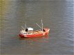 Mooie zeldzame RC Brixham trawler. Red Rose DM-89 1:50 80cm - 6 - Thumbnail