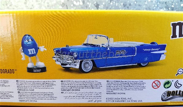 1956 Cadillac Eldorado M&M BLEU 1/24 Jada - 1