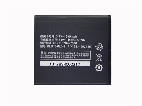 Replace High Quality Battery KONKA 3.7V 1500mAh/5.55WH - 0