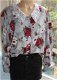 Vintage blouse - maat 40/42 - 4 - Thumbnail