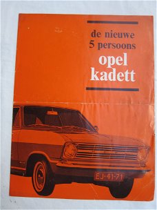 Introductie Brochure OPEL KADETT (jaren 60)